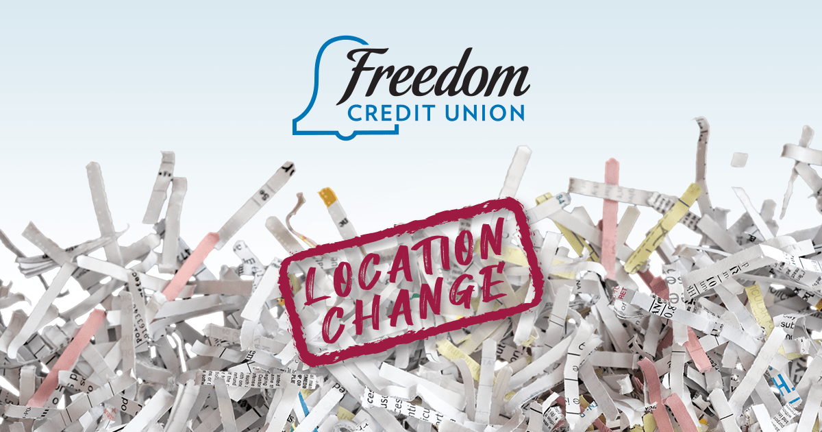 A pile of shredded documents with FCU logo