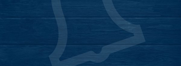 Silhouette of a bell on blue background