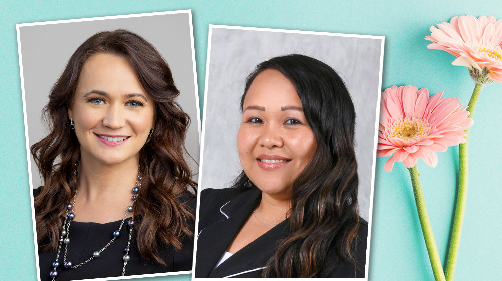 Freedom coworkers remembrance next to flowers