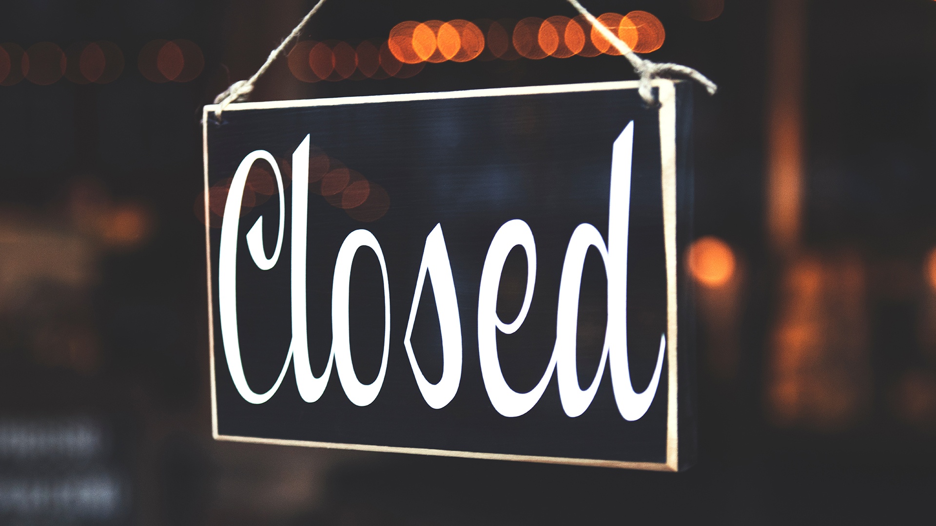 Closed Sign