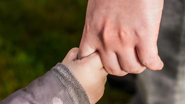 parent and child hand