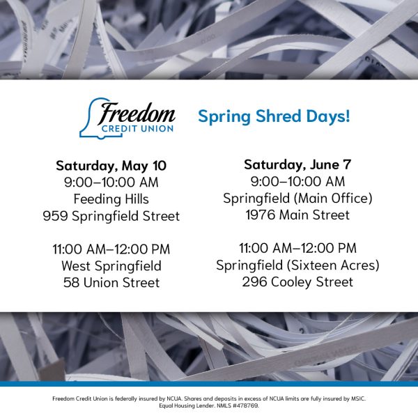 Listing of free community shred days