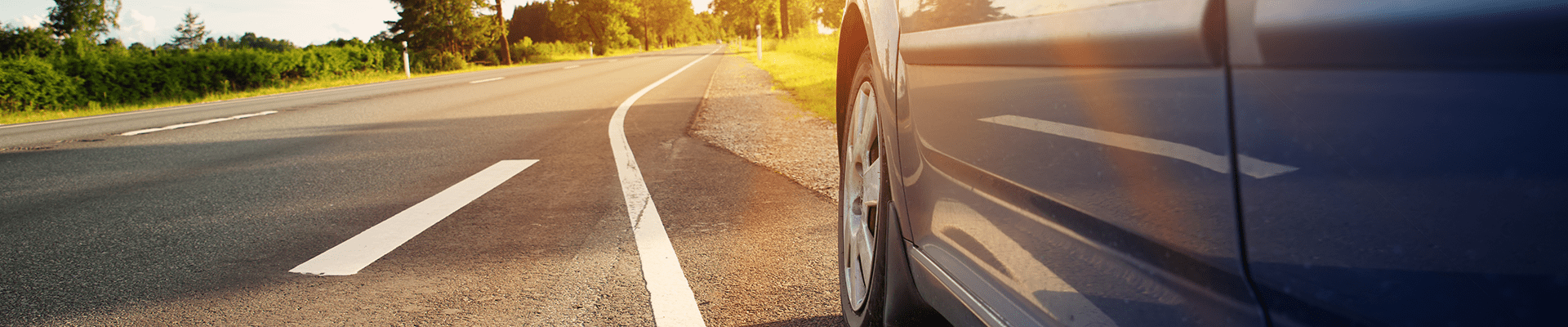car on the side of the road