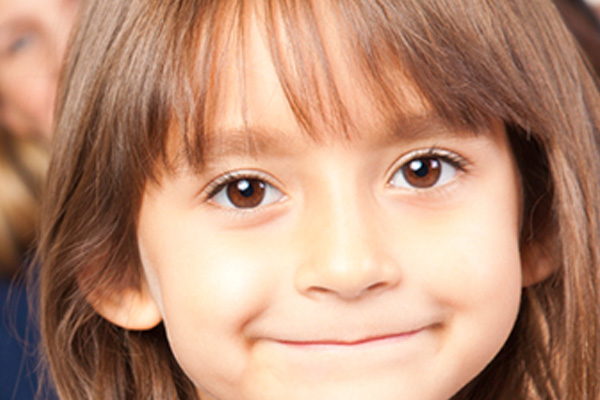 Young girl smiling