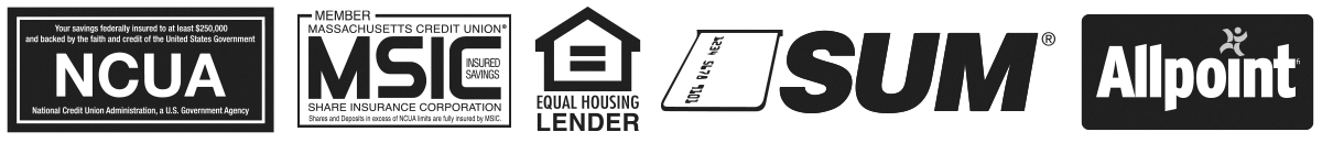 NCUA, MSIC, Equal Housing Lender, SUM and Allpoint